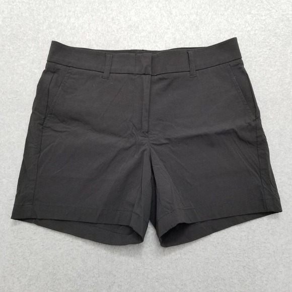 J Crew Shorts Womens 4 Black Pockets Chino Casual Lightweight - Picture 1 of 11